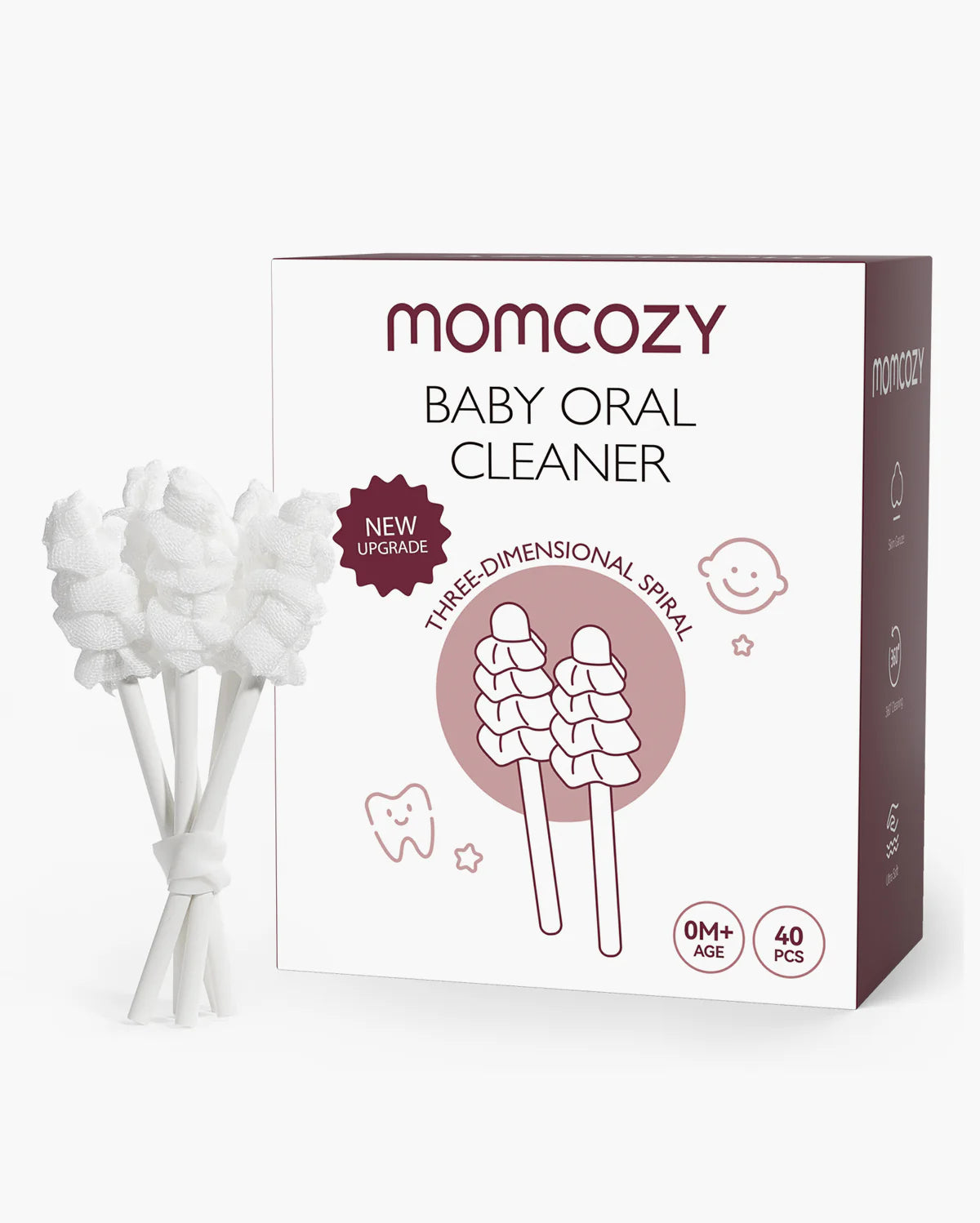 Momcozy Baby Tongue Cleaner Gauze.