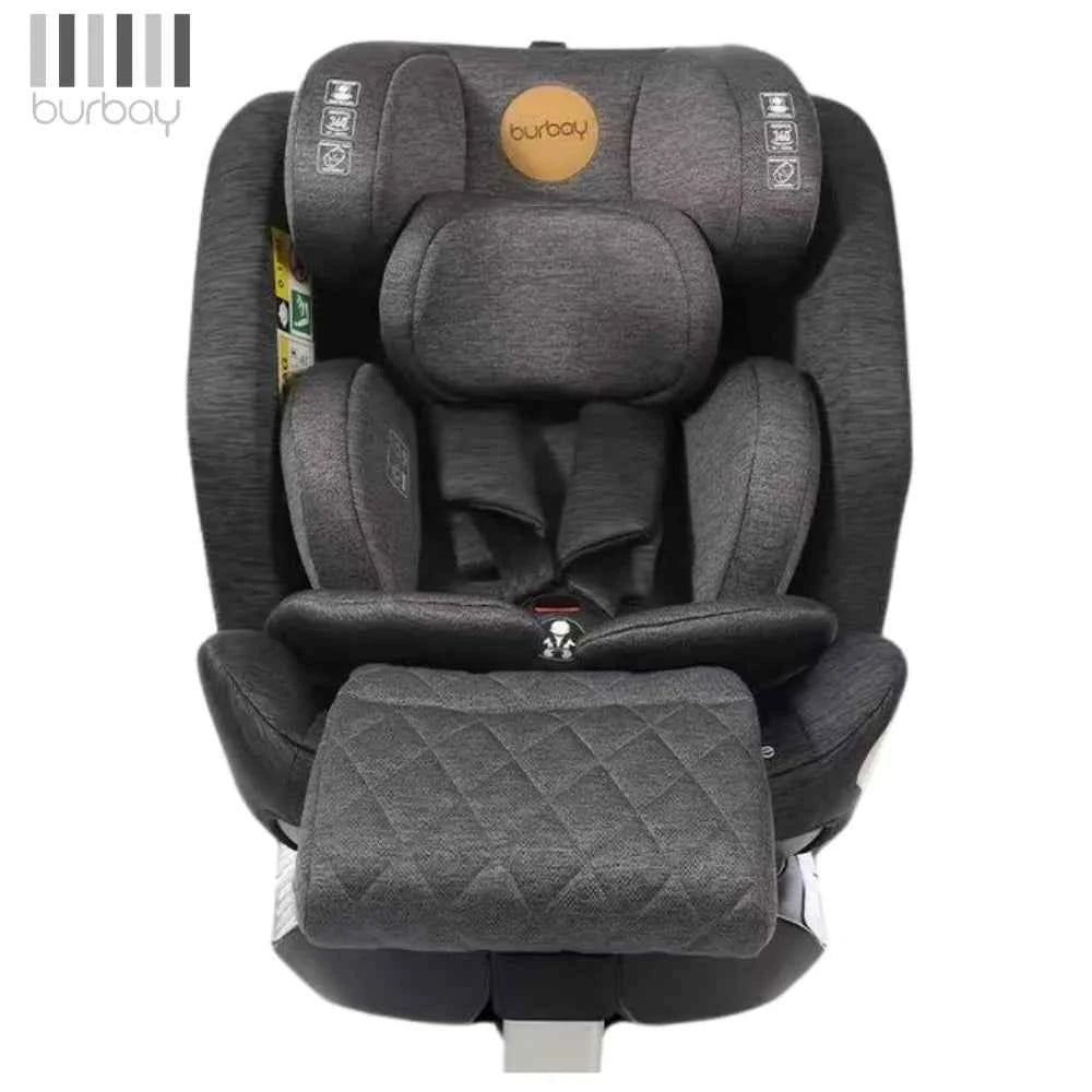 Burbay AG108 360° Rotating Baby Car Seat – ISOFIX Convertible Child Safety Seat with Side Impact Protection, Reclining Design & Adjustable Headrest (0–8 Years)