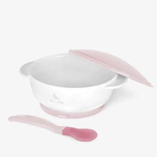 kikkaboo Suction bowl Mint/pink With heat sensing spoon - Adenzo Comfies