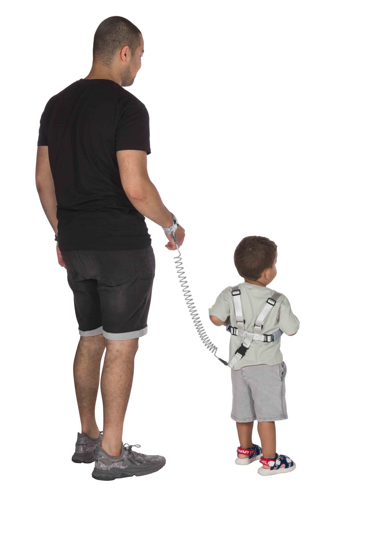 Dooky Safety Harness Set with Wristband – Black, 2.5m Range (6–36 Months) - Adenzo Comfies