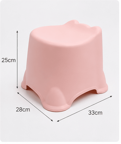 Tenbabe Plastic Step Stool for Kids – Lightweight, Durable Bathroom & Home Stool - Adenzo Comfies