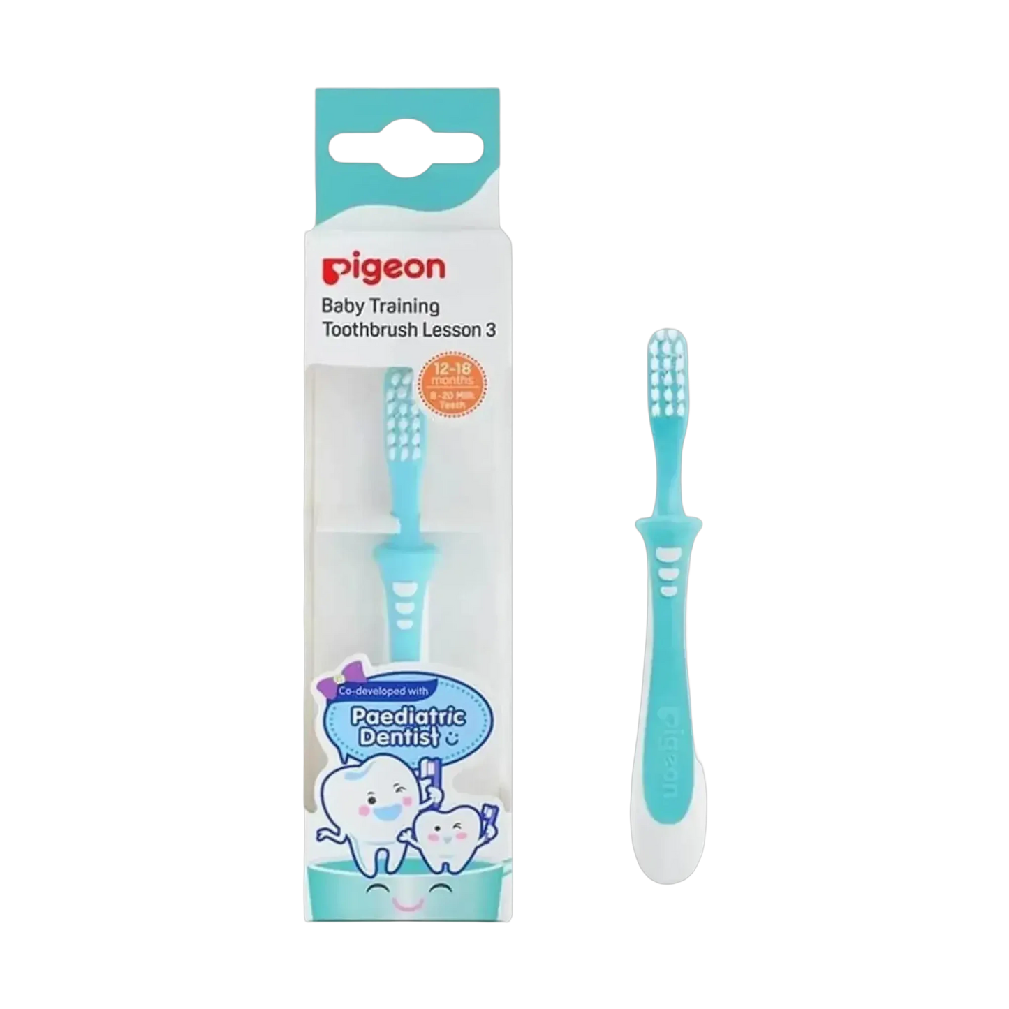 Pigeon Baby Training Toothbrush Lesson 3.