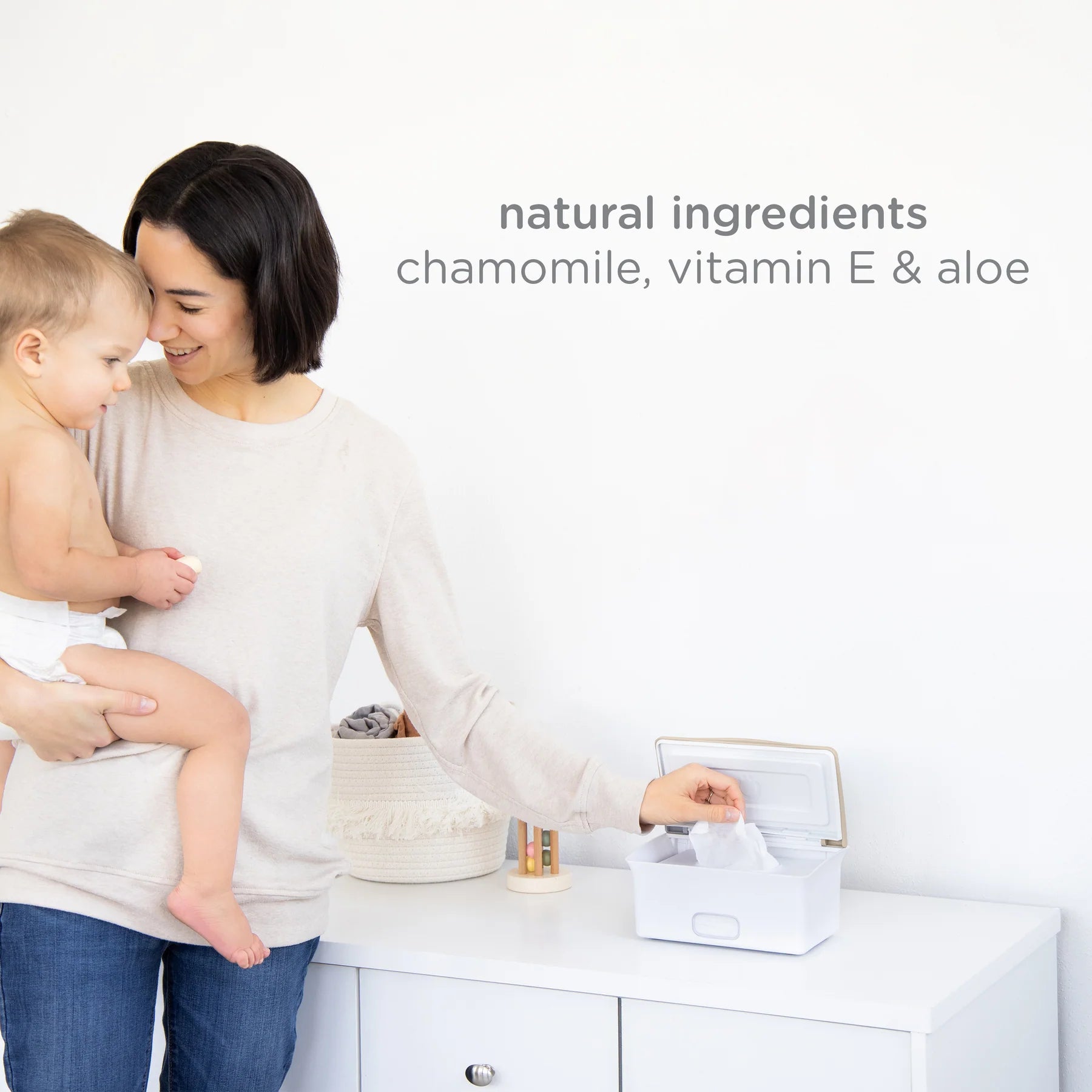 Ubbi Fragrance-Free Baby Wipes, 99% Water Based, Plant Based Wipes, Hypoallergenic for Sensitive Skin with Chamomile, Vitamin E & Aloe, EWG Verified. - Adenzo Comfies