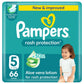 Pampers Rash Protection Taped Diapers, Size 5, 11-16kg, Jumbo Pack, 66 pcs. - Adenzo Comfies