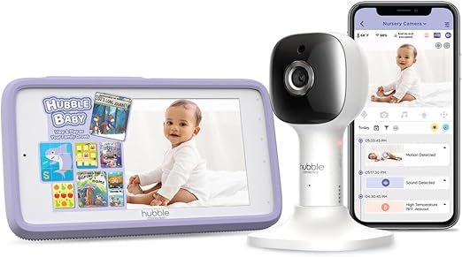 Nursery Pal Cloud Touch Smart Baby Monitor – White (5” HD Touchscreen, Wi-Fi Enabled)