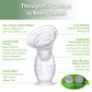 Gen. 2+ Silicone Manual Breast Pump + SpillGUARD Insert 150 ml .