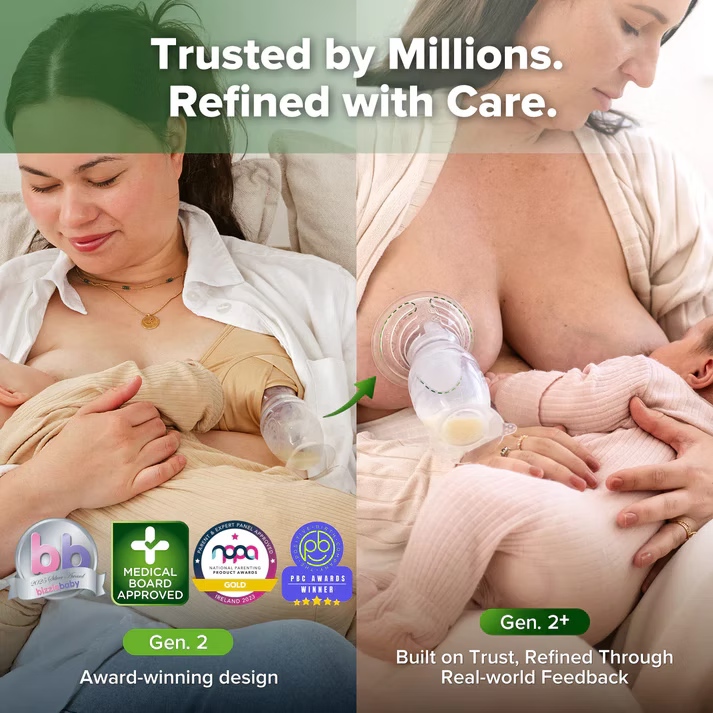 Haakaa Gen. 2+ Silicone Manual Breast Pump + SpillGUARD Insert 150 ml .