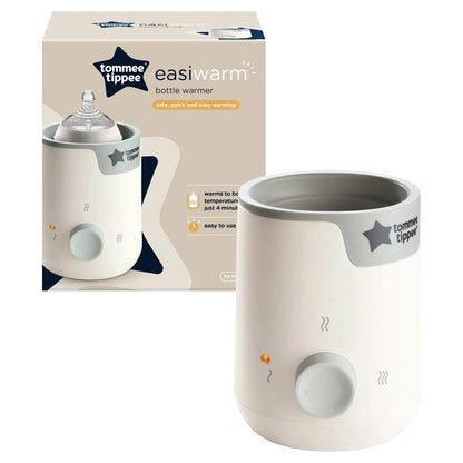 Tommee Tippee Bottle Warmer - Easiwarm Warms Breast Milk to Body Temperature in 4 Minutes with Automatic Timer and One - Dial - White - Adenzo Comfies