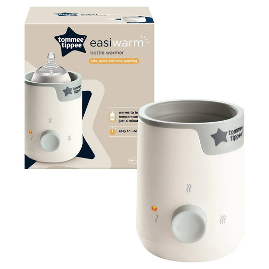 Tommee Tippee Bottle Warmer - Easiwarm Warms Breast Milk to Body Temperature in 4 Minutes with Automatic Timer and One - Dial - White - Adenzo Comfies