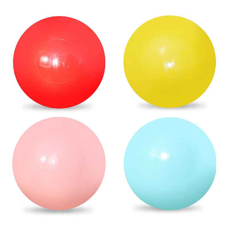 Multicolor Plastic Balls for Kids 8cm (50PCS), Non-Toxic and Soft Balls for Kids - Pack of 50 PCS.