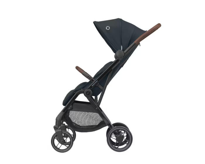 Maxi-Cosi Soho Essential Graphite Stroller, Birth+, Ultra-Light 8.1kg, One-Hand Fold, Lie-Flat Recline, LSF 50+ Sun Canopy, Compact Urban Buggy, 5-Point Harness, BPA-Free Fabrics