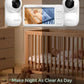 Momcozy BM03 5.5” 1080P Full HD Video Baby Monitor No WiFi – Long - Range Baby Monitor with Camera, Infrared Night Vision, 5800mAh Battery, VOX, 2 - Way Audio, - Adenzo Comfies