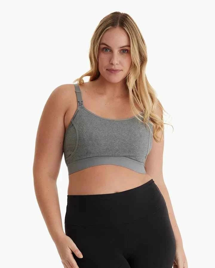 MOMCOZY YN08 Hands -Free Pumping Bra -Grey-M