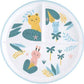 Polypropylene training plate with 3 compartments, blue - BEBE CONFORT.