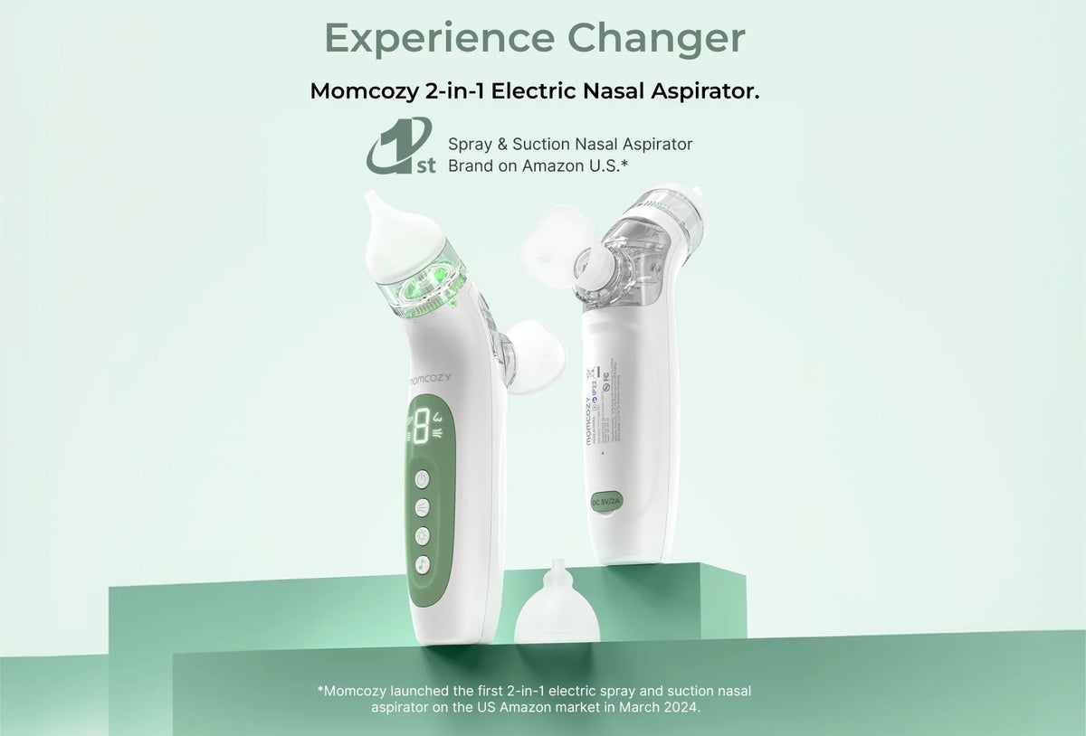 Momcozy BreezyClear™ 2-in-1 Spray & Suction Electric Nasal Aspirator.