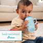Infantino My 1st Tumbler – Moody Blue & Lilac, Baby Spill‑Proof Training Cup, 6M+, BPA‑Free