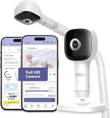 Hubble Sky Vision AI – White (Smart Baby Monitor with AI-Powered Tracking & Wi-Fi)