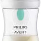 Philips Avent Natural Response Baby Bottle - 260ml Baby Milk Bottle with AirFree Vent, BPA Free for Newborn Babies Aged 1 Months+, Elephant Pattern (Model SCY673/81)