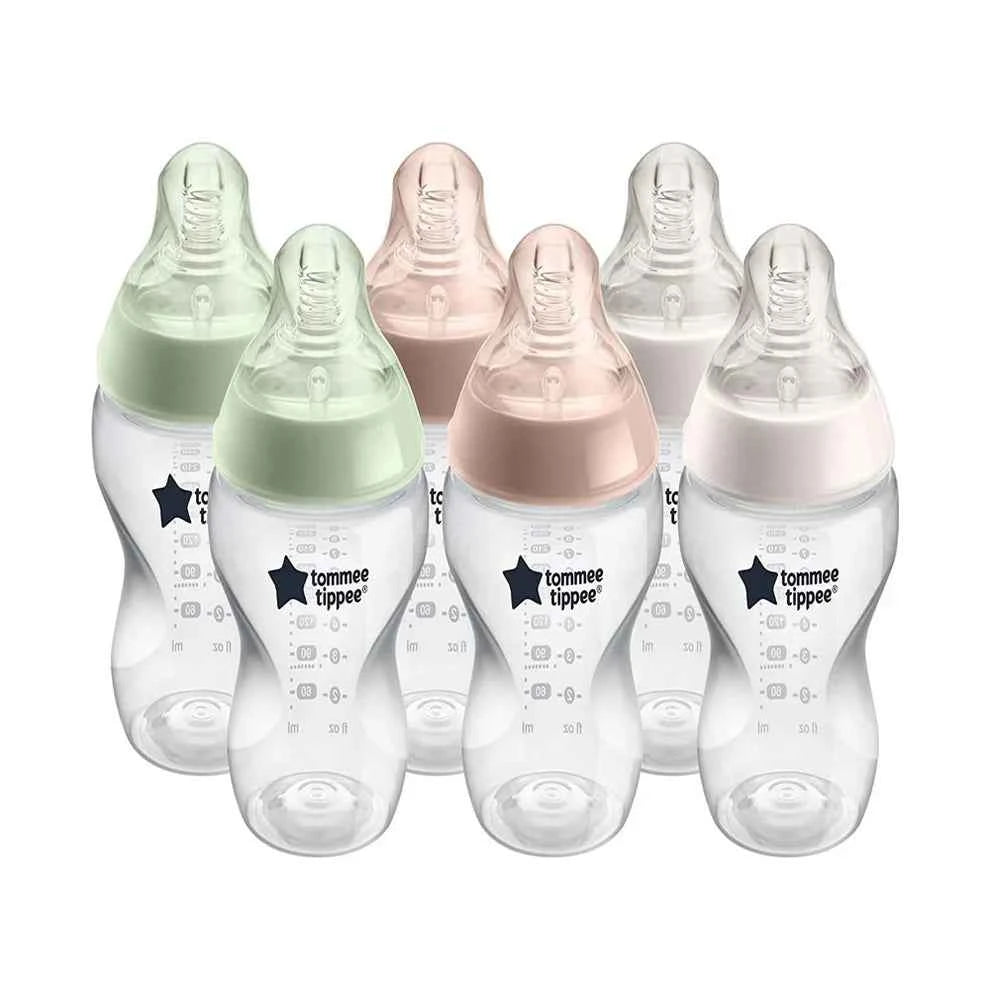 Tommee Tippee Closer to Nature Baby Bottle 260ml 6 Pack