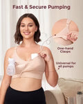 Momcozy Hands-Free Pumping Bra All-in-One with Fixed Padding.