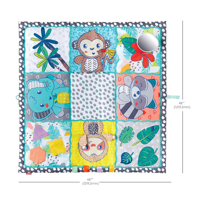 Infantino Giant Sensory Discovery Mat with Handle (134.62 x 1 x 121.92 cm) Age- Newborn & Above