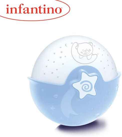 Infantino Baby Wom Soothing Light & Projector|Sleeping Aids|Night Light With Music-Blue