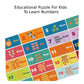 Duo Matching Puzzle for Kids 3 , Number Learning & Animal Recognition Educational Jigsaw Game, Enhances Fine Motor Skills.