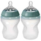 Tommee Tippee Silicone Baby Bottles 260ml 2pack . - Adenzo Comfies