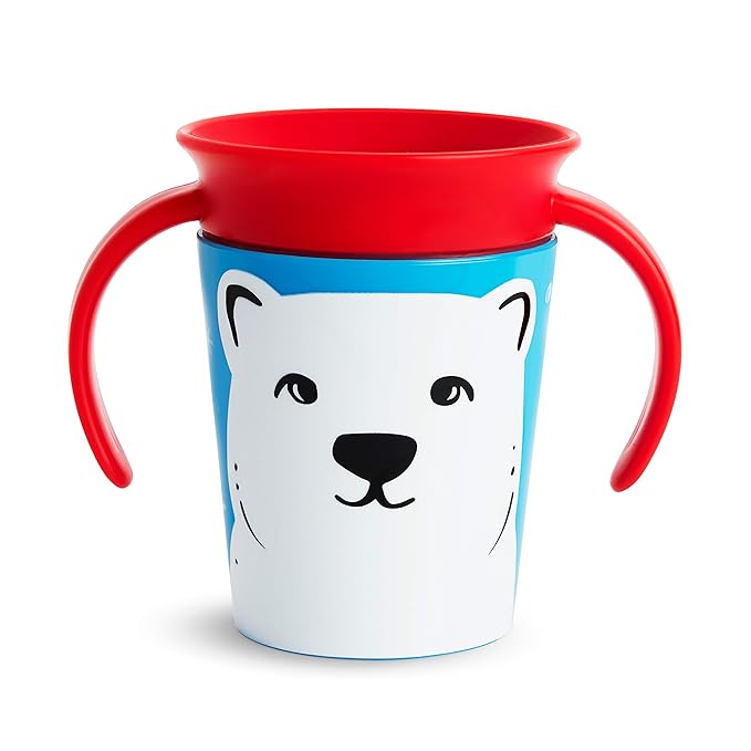 Munchkin Miracle 360 WildLove - Training Cup, 6 oz, Polar Bear