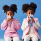 B.Box Junior Drink Bottle – Blush | 380ml Kids Water Bottle with Flip Top Straw | Leakproof, Easy Grip, BPA-Free Toddler Bottle