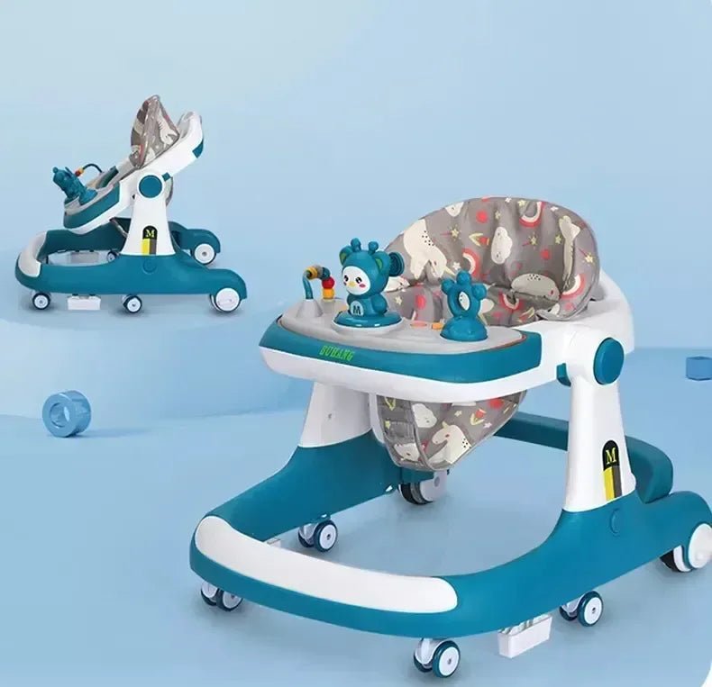 3 - in - 1 Adjustable Baby Walker with Music, Interactive Toys, and Activity Center for Infants and Toddlers - Adenzo Comfies