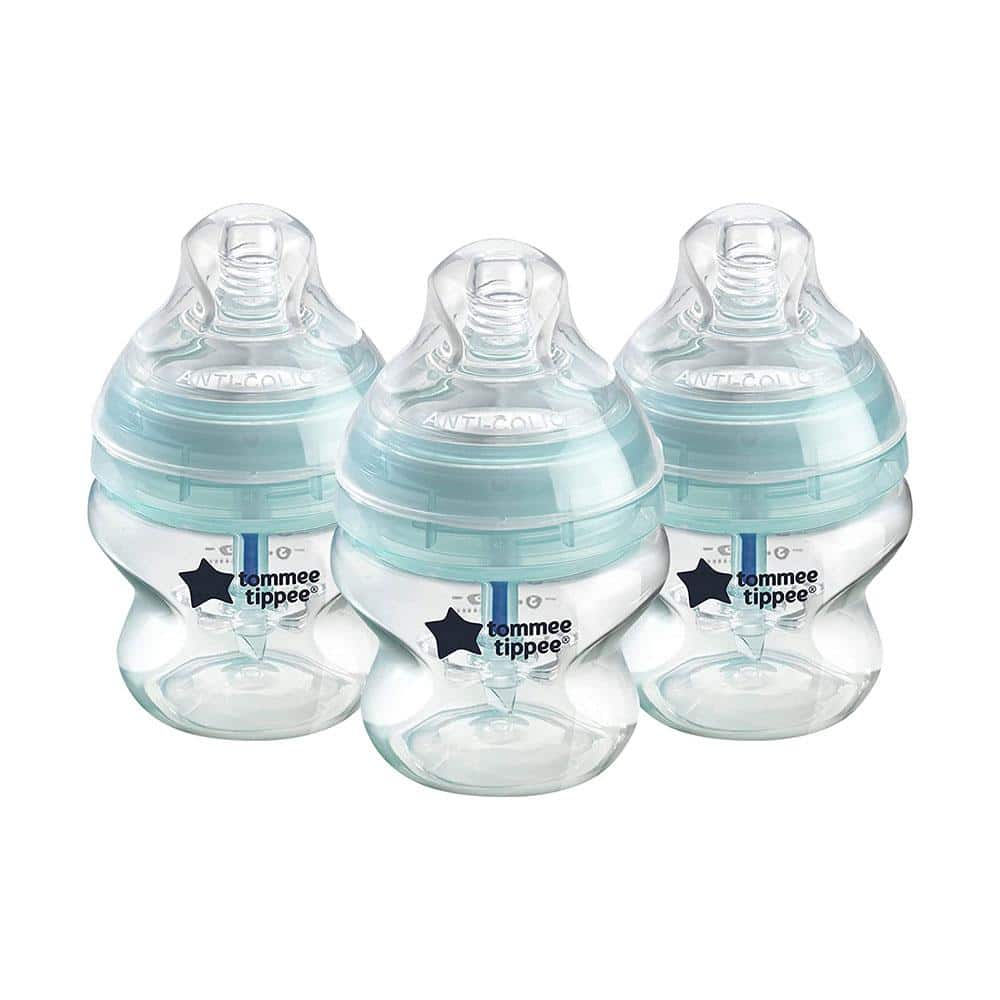 Tommee Tippee Closer To Nature Advanced Anti-Colic Baby Feeding Bottles 150ml 3 Pack