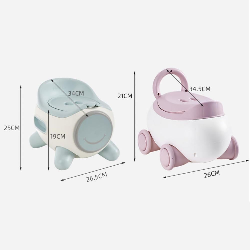Cute Toddler Potty Potty Portable Potty Training Potty Baby Toilet Seat Baby Potty Training Toilet for Babies Easy to Clean and Assemble (Pink ) - Adenzo Comfies