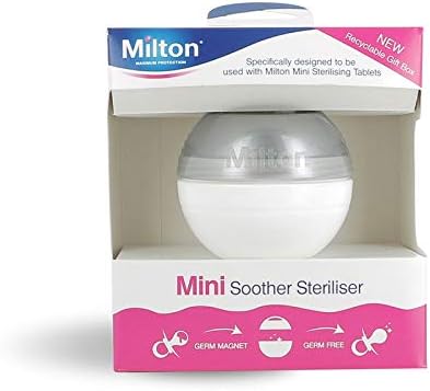 Milton Maximum Protection Mini Soother Steriliser, Silver - Adenzo Comfies