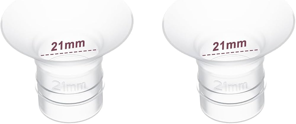 Flange Inserts 21mm 1PC,Compatible with Momcozy S12 Pro/S9 Pro/S12/S9 Wearable Breastpump Cup,Suitable for Medela/Spectra/Elvie/Willow/TSRETE 24mm Shields/Flanges,Reduce 24mm Tunnel Down to 21mm,2pcs.