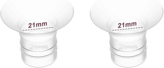 Flange Inserts 21mm 1PC,Compatible with Momcozy S12 Pro/S9 Pro/S12/S9 Wearable Breastpump Cup,Suitable for Medela/Spectra/Elvie/Willow/TSRETE 24mm Shields/Flanges,Reduce 24mm Tunnel Down to 21mm,2pcs.