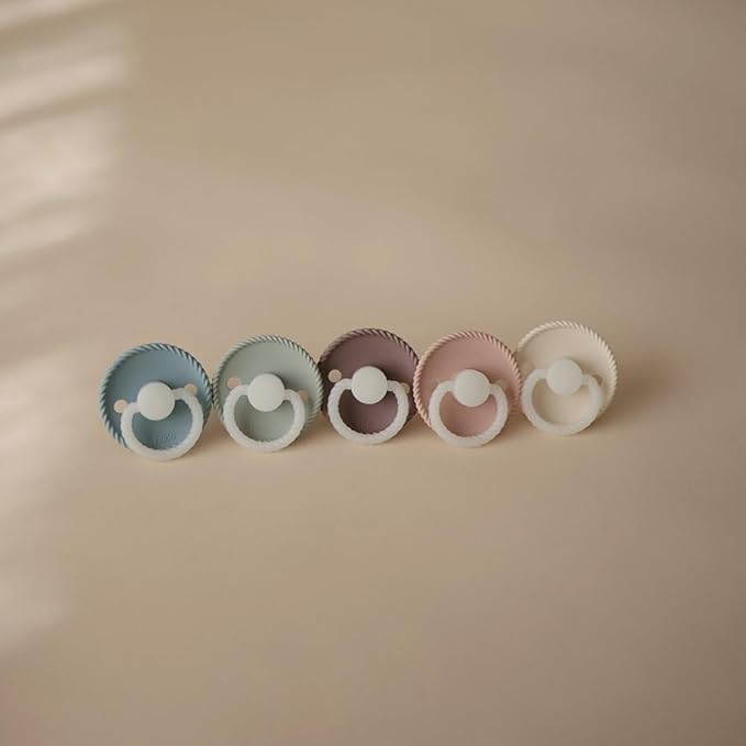 FRIGG Rope Round Latex Pacifier – Sage Night (Size 1 & Size 2)