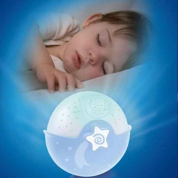 Infantino Baby Wom Soothing Light & Projector|Sleeping Aids|Night Light With Music-Blue