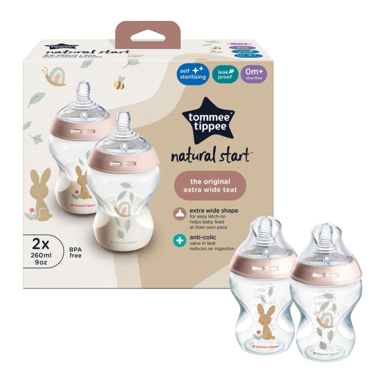Tommee Tippee Natural Start Baby Bottle Pond Girl 2x260ml.