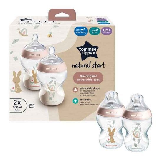 Tommee Tippee Natural Start Baby Bottle Pond Girl 2x260ml.