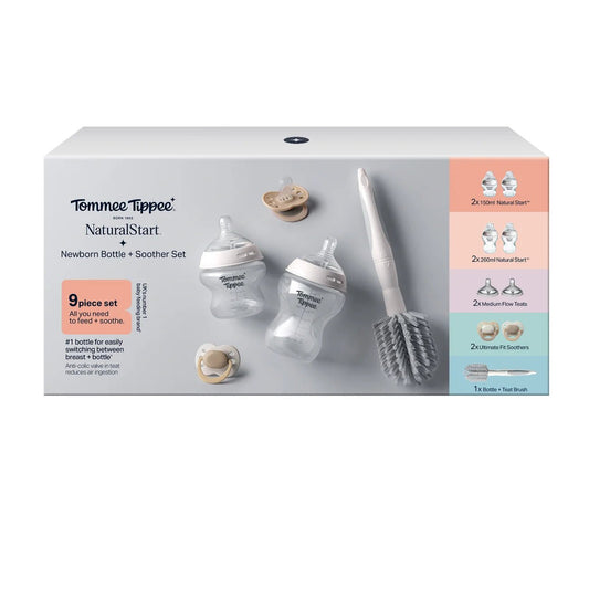 Tommee Tippee Natural Start Newborn Starter Set Muted - Adenzo Comfies