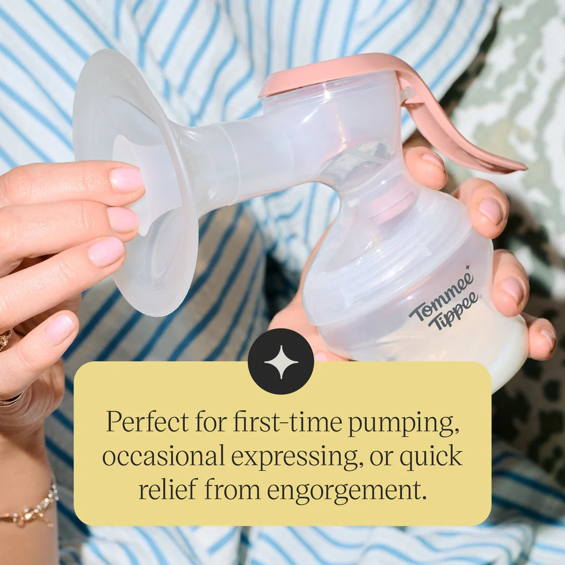 Tommee Tippee Made for Me Single Manual Breast Pump.
