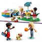 LEGO Friends 42609 Electric Car with Charging Station, Electric Car for Children, Car Toy for Role Play with Nova and Zac Figures, Small Set.
