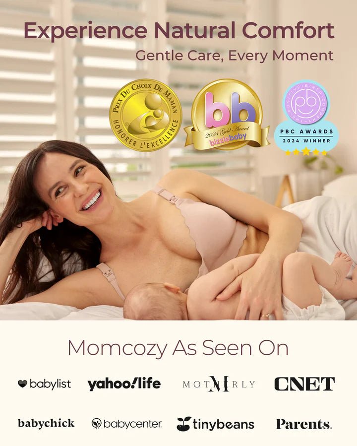 Momcozy Nursing Bras Seamless Wireless Classic Jelly Strip Support Breastfeeding Maternity Bra - Adenzo Comfies