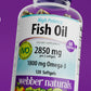 Webber Naturals Fish Oil 2850 mg, High Potency, 1,800 mg Omega-3 per Serving, 120 Clear Enteric Softgels, No Fishy Aftertaste, Ultra-Purified, Supports Heart, Cognitive, and Joint Health