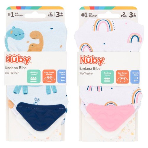 Baby Bandana Bib with Teether – Super Absorbent Cotton Drool Bib with Adjustable Nickel-Free Snaps, Soft Fleece Back (0–24 Months) - Adenzo Comfies