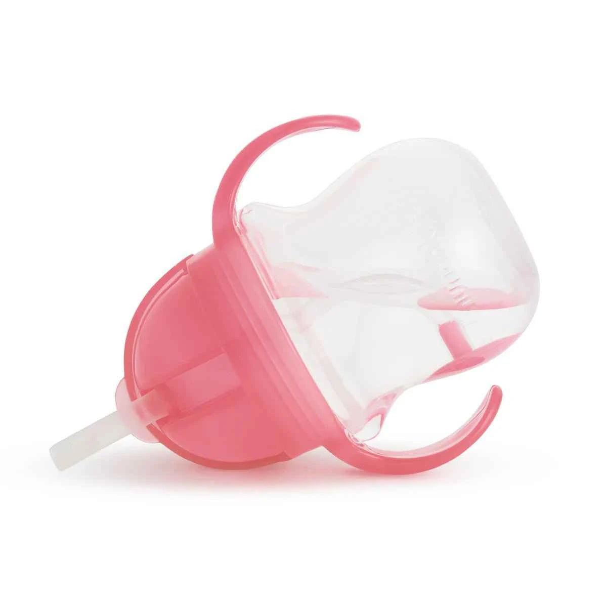 Munchkin Wood Click Lock Weighted Flexi Straw Trainer Cup, Blue, 7 Ounces