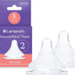 Lansinoh NaturalWave Baby Bottle Teats - Slow Flow - 2 Pack - Anti-Colic Air Vent - BPA & BPS-Free - Clinically Proven to Reduce Nipple Confusion - Compatible with Lansinoh Bottles