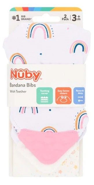 Baby Bandana Bib with Teether – Super Absorbent Cotton Drool Bib with Adjustable Nickel-Free Snaps, Soft Fleece Back (0–24 Months) - Adenzo Comfies