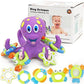 Octopus Floating Bath Toy with 5 Floating Rings, Bathtub Bath Toy. - Adenzo Comfies